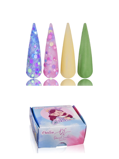 Colecciones Acrílicas Princess 4 piezas