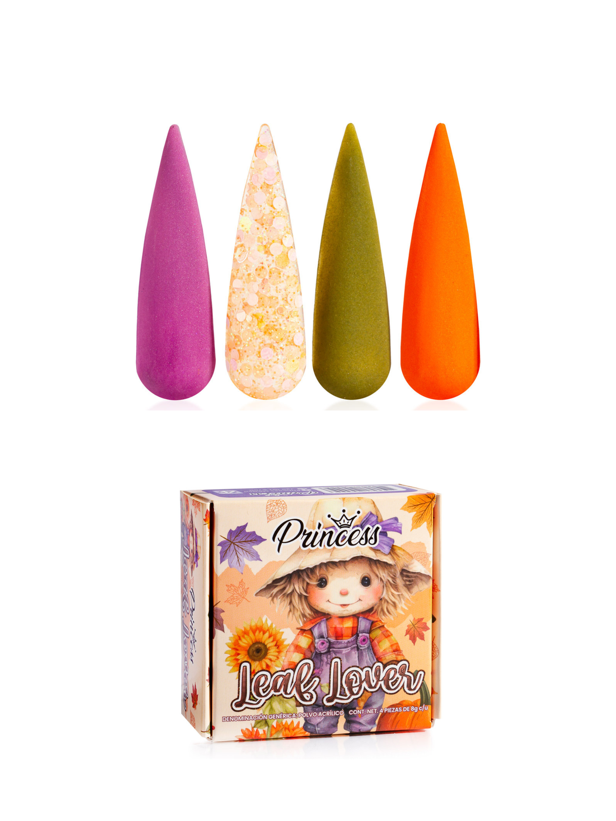 Colecciones Acrílicas Princess 4 piezas