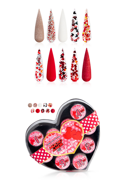 Estuche Corazón 10 Colores