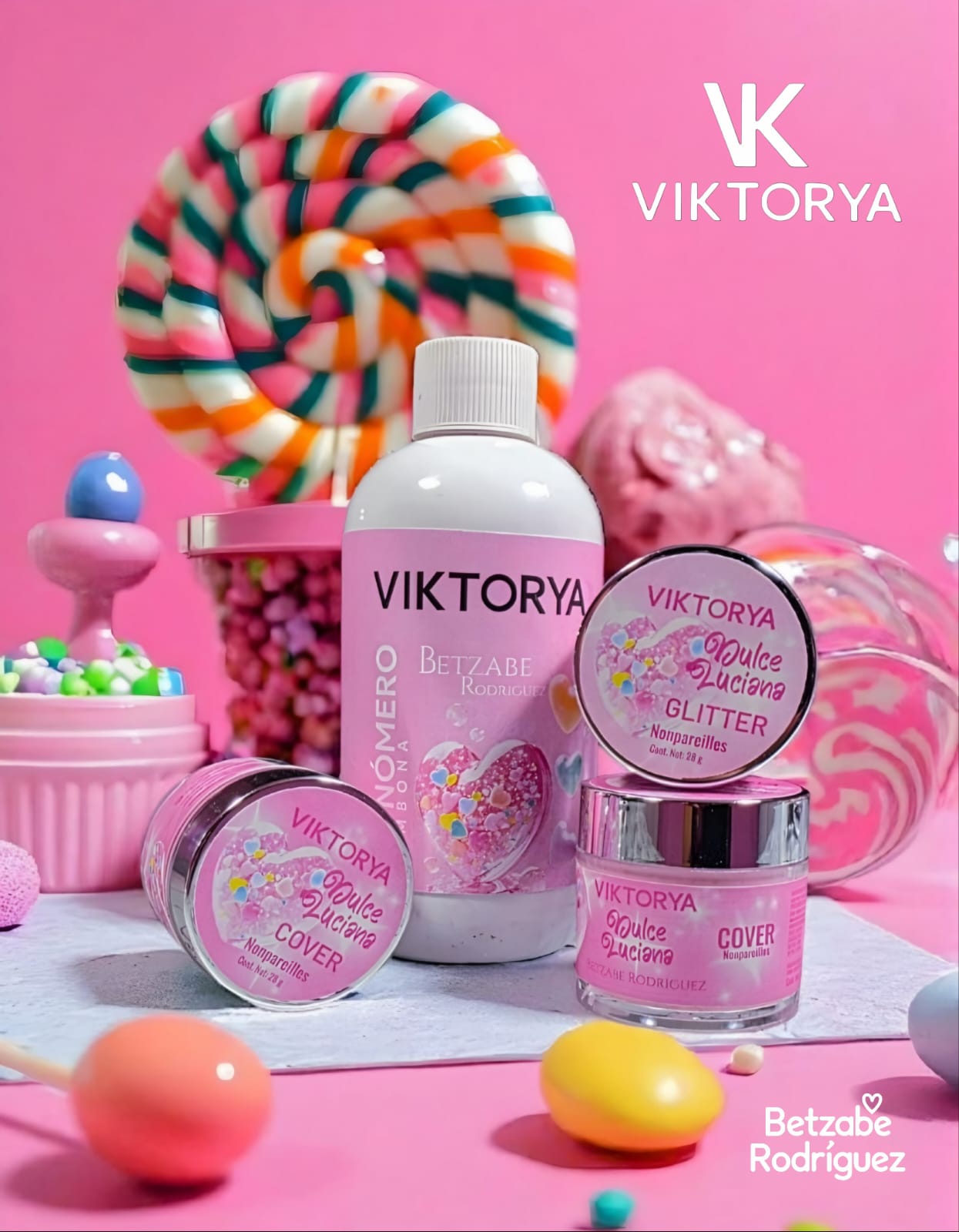 Acrílicos y Glitter Colaboradores Viktorya 28g