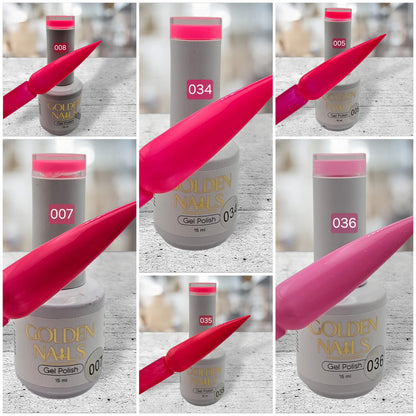 GEL POLISH GOLDEN NAILS