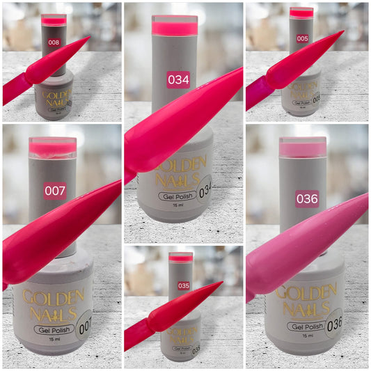 GEL POLISH GOLDEN NAILS