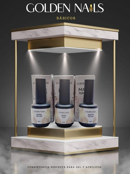 TOP COAT, BASE COAT, TOP MATTE GOLDEN