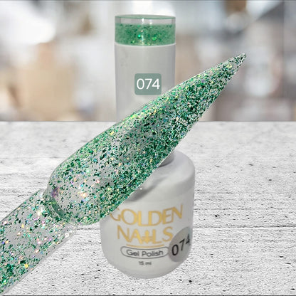 GEL POLISH GOLDEN NAILS