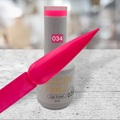 GEL POLISH GOLDEN NAILS