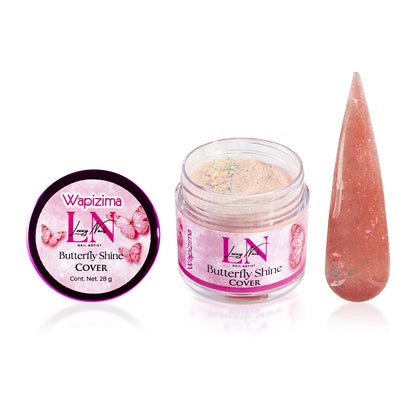 Acrílicos 1oz Colaboración Lexxy Nails (Butterfly & Butterfly Shine)