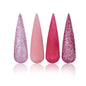 Colecciones Acrílicas Rebel Pink 4 piezas
